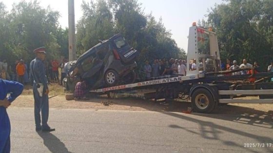 فاجعة طرقية ضواحي بني ملال.. مصرع شخصين في حادث اصطدام مروع