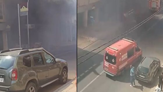 اندلاع حريق ضخم بمحل تجاري بالقنيطرة