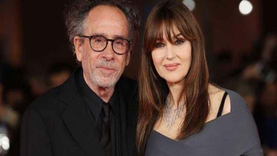 انفصال مونيكا بيلوتشي والمخرج تيم بورتون