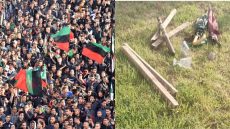 أسلحة وهراوات في صفوف جماهير الجيش الملكي وهي متجهة صوب “دونور”- صورة