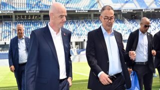 رئيس “الفيفا” يزور ملعب طنجة الكبير ويتغنى بالمغرب- فيديو