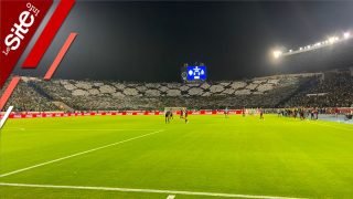 بأغنيته الأشهر عالميا.. الرجاء يرفع تيفو الكوفية الفلسطينية دعما للفلسطينيين- فيديو