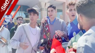 أكادير تستقبل بطلها إلياس موعتيق وسط زغاريد الفرح -فيديو