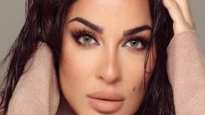 لحظة سقوط نادين نجيم بحدث عالمي -فيديو