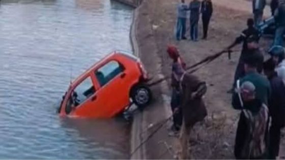 نجاة أستاذة من الموت بعد سقوط سيارتها داخل قناة مائية نواحي القنيطرة