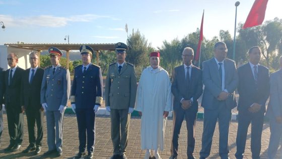 عامل النواصر يترأس حفل مراسيم تحية العلم