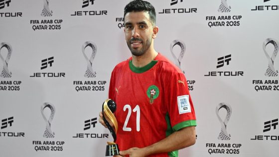 بركاوي أفضل لاعب في مباراة المغرب وجزر القمر