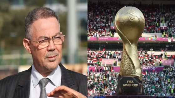 فوزي لقجع حاضر في نهائي كأس العرب بين المغرب والأردن