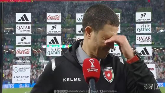 رغم التأهل.. السلامي يبكي بعد تأكد غياب نجم الأردن عن مونديال 2026 -فيديو