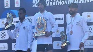 العداؤون المغاربة يسيطرون على المراكز الأولى لماراطون مراكش الدولي