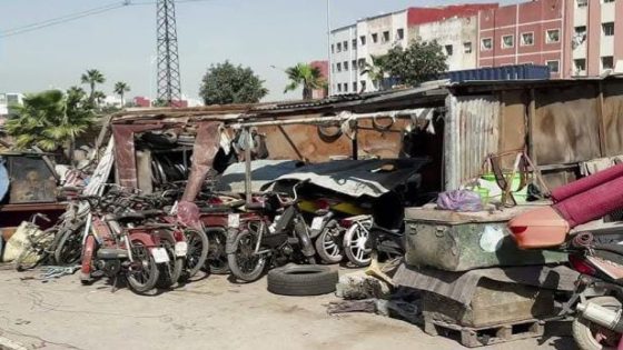 السلطات تبدأ عملية هدم سوق الدراجات النارية بالحي المحمدي