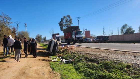 انقلاب “بيكوب” محمّلة بالخضر نواحي تارودانت