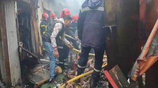 اندلاع حريق مهول بمحل لبيع الملابس بالبيضاء