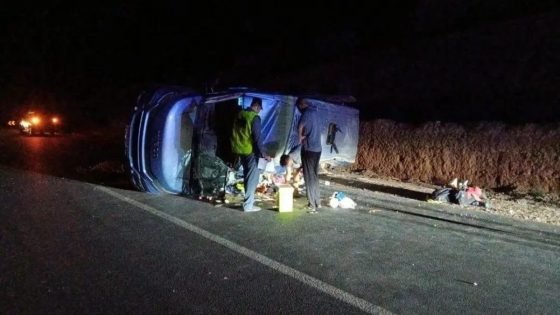 إصابة 23 سيدة إثر انقلاب حافلة كانت تؤمن رحلة نسائية نواحي الدريوش