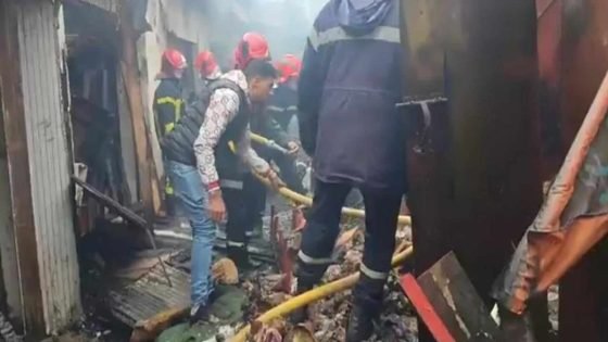 حريق مهول بمصنع في الدار البيضاء