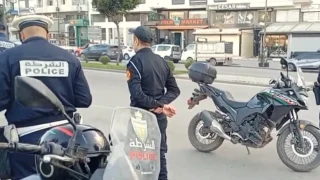 الحي الحسني..تدخل أمني مكثف لضبط الدراجات النارية المخالفة