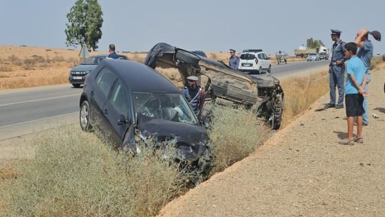 اصطدام مروع بين سيارتين يثير الاستنفار نواحي الدريوش -صور