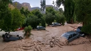 سيول قوية تجرف سيارات نواحي جرسيف وتخلف خسائر مادية كبيرة