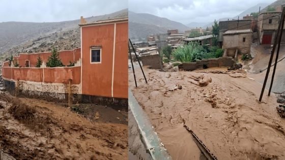 سيول قوية تجتاح دوارا نواحي ورزازات وتتسبب في انهيار منازل وقطع طرق