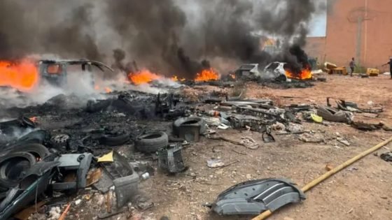 اندلاع حريق مهول بأحد المعامل المتواجدة بالدشيرة الجهادية